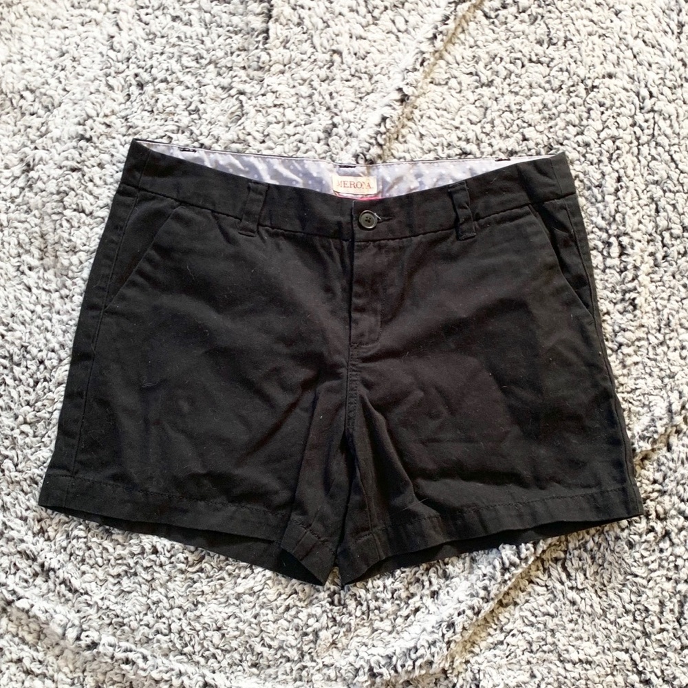Black Khaki Shorts